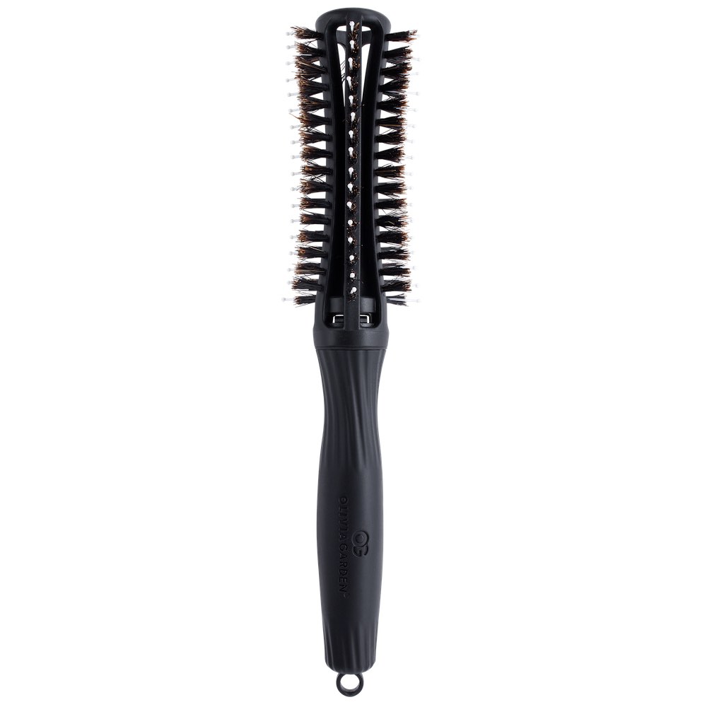 Olivia Garden Fingerbrush Round Bürste schwarz- S